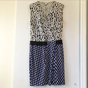 DVF Silk Jersey Drape Dress